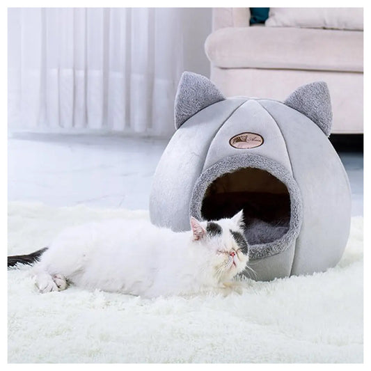 CozyCat XL: Cama y Casa para Gatos Relajados