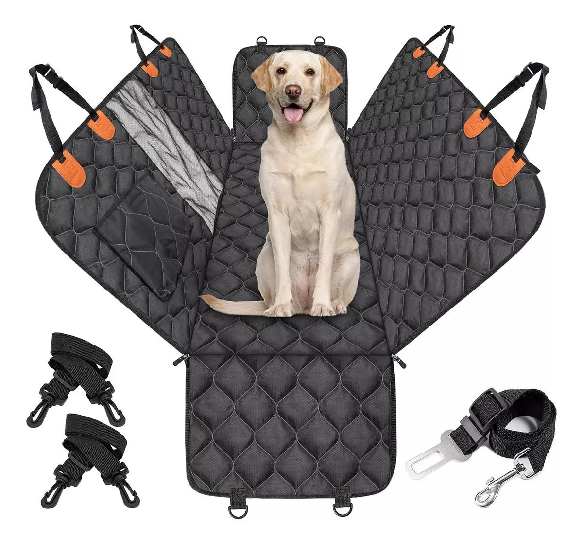 Lona Impermeable para Mascotas – Funda Protectora de Auto XL 🐾🚗