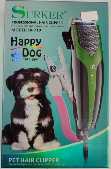 Máquina Cortapelos para Mascotas Surker SK-719 – Aseo Profesional en Casa 🐾✂️